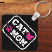 Cat mama sleutelhanger (Achterkant)
