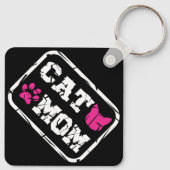 Cat mama sleutelhanger (Achterkant)