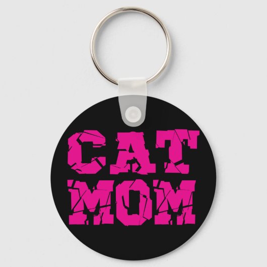 Cat mama sleutelhanger (Achterkant)