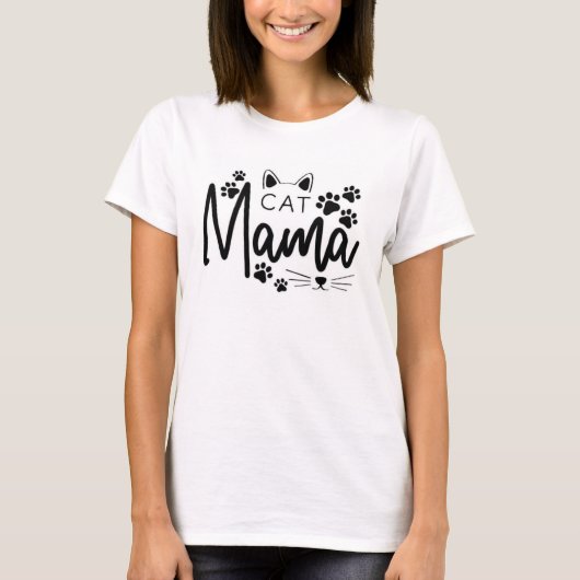 Cat Mama T-shirt (Voorkant)