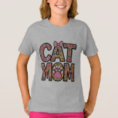 Cat mama t-shirt (Voorkant)