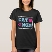 Cat mama t-shirt (Voorkant)