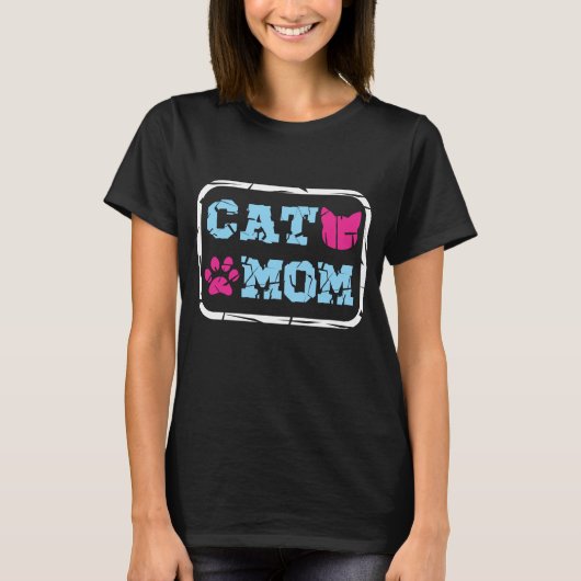 Cat mama t-shirt (Voorkant)
