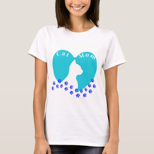 Cat mama t-shirt (Voorkant)