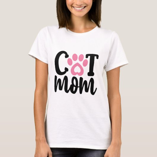 Cat mama t-shirt (Voorkant)