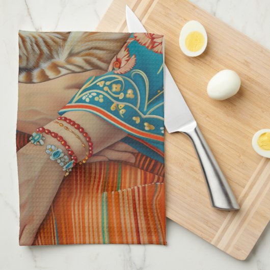 Cat mama theedoek (Quarter Fold)