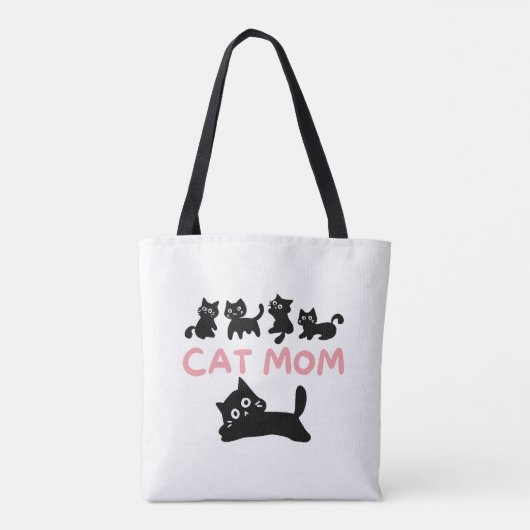 Cat mama tote bag (Achterkant)