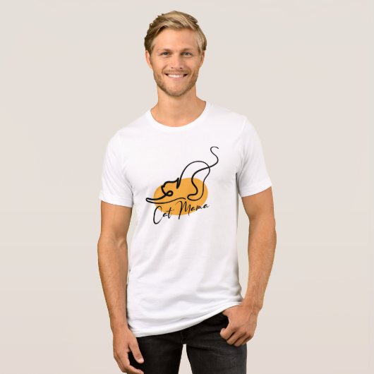 Cat Mama Tri-Blend Shirt (Voorkant volledig)