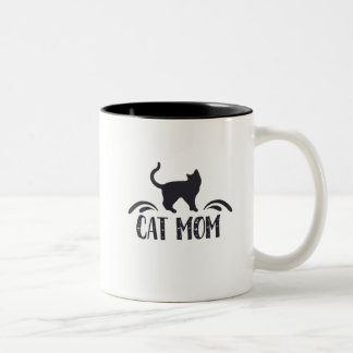Cat mama tweekleurige koffiemok