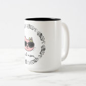 Cat mama tweekleurige koffiemok (Voorkant rechts)