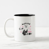 Cat mama tweekleurige koffiemok (Links)
