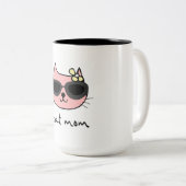 Cat mama tweekleurige koffiemok (Voorkant rechts)