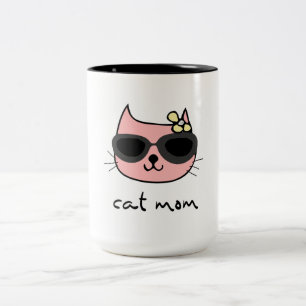 Cat mama tweekleurige koffiemok