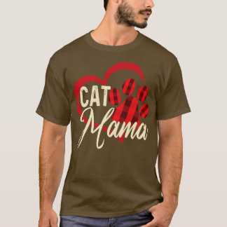 Cat mamma Happy moeders dag T-shirt
