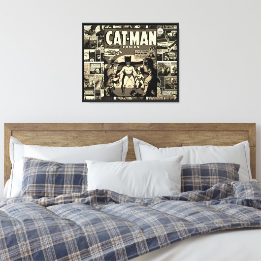 CAT-MAN Comics Canvas Print (Insitu (Slaapkamer))