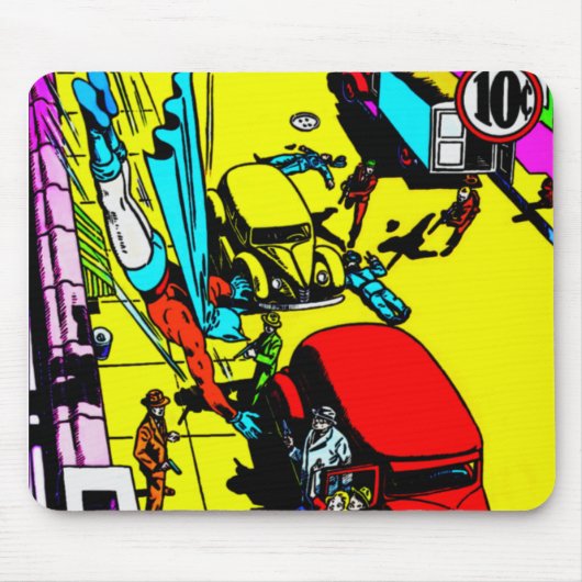 Cat-Man Comics Mousepad uit 1940 Muismat (Voorkant)