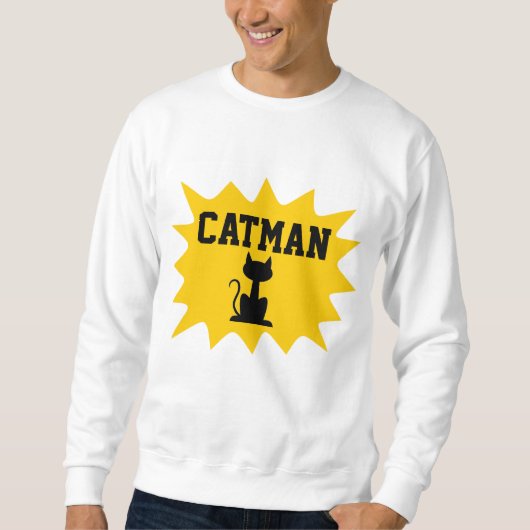CAT MAN Funny Mannen Cat T-Shirts (Voorkant)