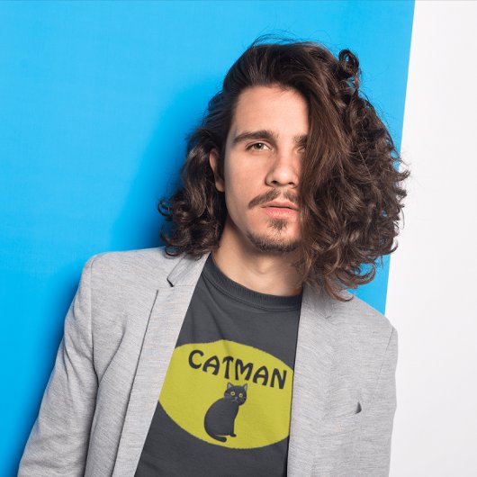 CAT-MAN (Kat Dad) T-Shirts van Mannen