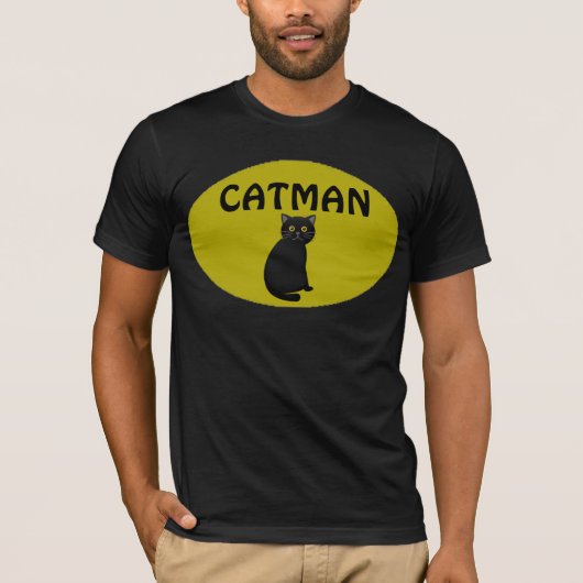 CAT-MAN (Kat Dad) T-Shirts van Mannen (Voorkant)