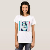 Cat Manchester in glazen T-shirt (Voorkant volledig)