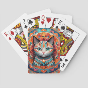 Cat Mandala Pokerkaarten