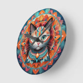 Cat Mandala Ronde Klok (Hoek)
