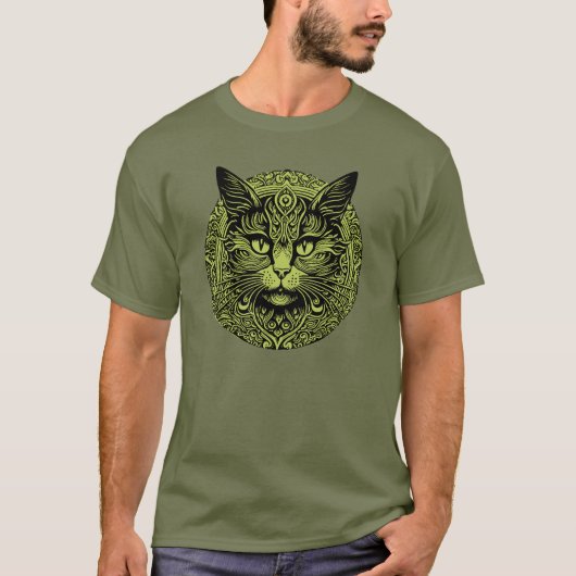 Cat Mandala T-shirt (Voorkant)