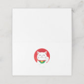 Cat Maneki Neko Japan Lucky Cat Funny Gift Idea Plaatskaartje (Buitenkant ongevouwen)