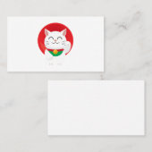 Cat Maneki Neko Japan Lucky Cat Funny Gift Idea Visitekaartje (Voorkant / Achterkant)