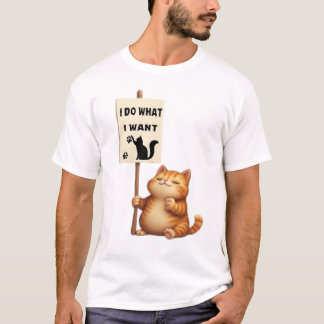 Cat Mannen basic T-shirt