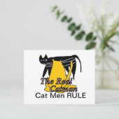 Cat Mannen Rule Card Briefkaart (Staand voorkant)