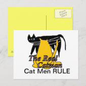 Cat Mannen Rule Card Briefkaart (Voorkant / Achterkant)