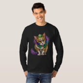 Cat Mardi Gras Happy Mardi Gras Carnival Cat  Kitt T-shirt (Voorkant volledig)