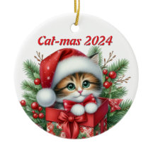 Cat-Mas 2024 Bewerkbaar Ornament