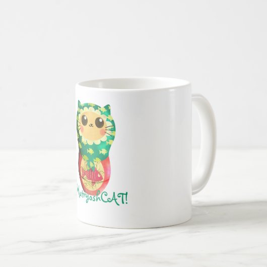 Cat Matryoshka Doll Koffiemok (Voorkant rechts)