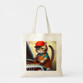 Cat Mechanic Tote Bag (Achterkant)