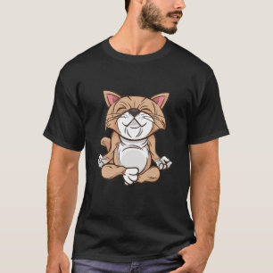 Cat Meditation Funny Cat Meditation Yoga Cute Gift T-shirt