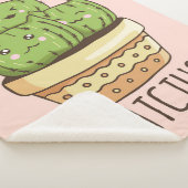 Cat Meets Cactus Sherpa Deken (3/4)