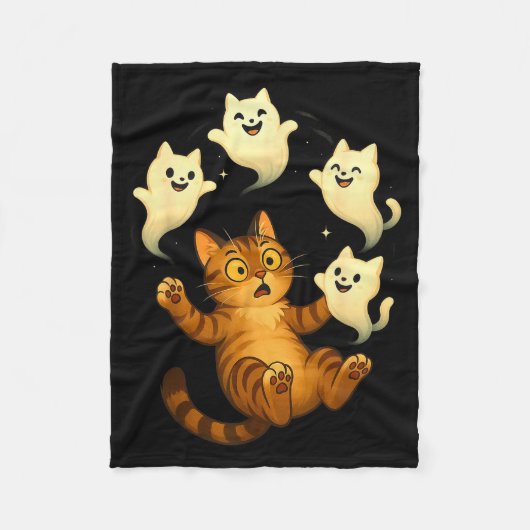 Cat Meme Funny Soky Halloween Kitty  Fleece Deken (Voorkant)