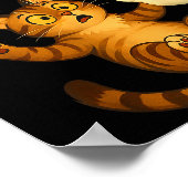Cat Meme Funny Soky Halloween Kitty  Poster (Hoek)