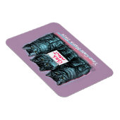  Cat Meme Magnet 'Check Meowt' Magneet (Rechterzijde)