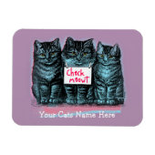  Cat Meme Magnet 'Check Meowt' Magneet (Horizontaal)
