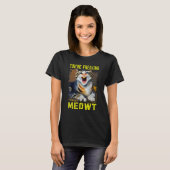 Cat Meme Meow Pun Je maakt vlees kat 2 T-shirt (Voorkant volledig)
