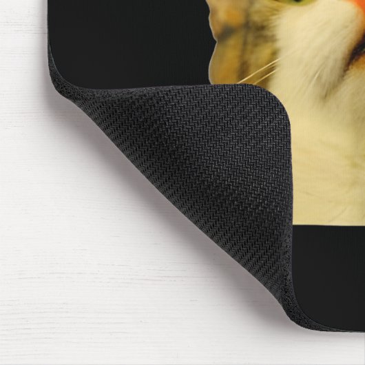 Cat Meme Shock Cat Face Funny Meme Cat Silly Gift  Muismat (Hoek)