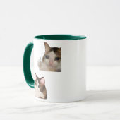 Cat Meme Thumbs Up Funny OK Cat Meme Kitten Mug Mok (Voorkant links)