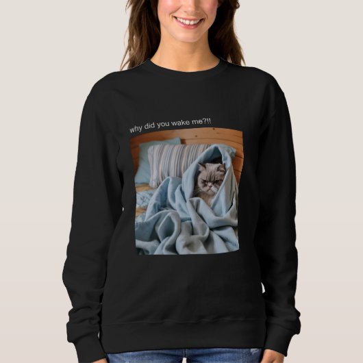 Cat Meme Tshirt Gekke Cat Funny Kat Meow Hiss Ki (Voorkant)