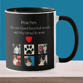Cat Memorial 5 Photo Cherished Mug Mok