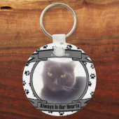 Cat Memorial altijd in ons hart Sleutelhanger (Voorkant)