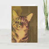 Cat memorial card kaart (Voorkant)