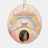 Cat Memorial Ceramic Ornament Rainbow Bridge (Links)
